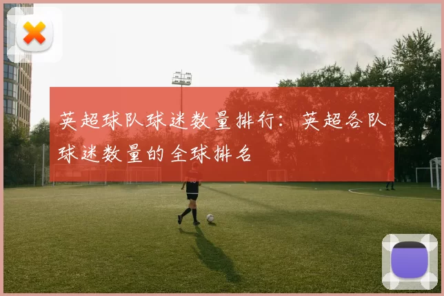 英超球队球迷数量排行：英超各队球迷数量的全球排名