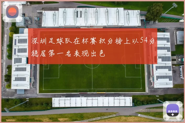 深圳足球队在杯赛积分榜上以54分稳居第一名表现出色